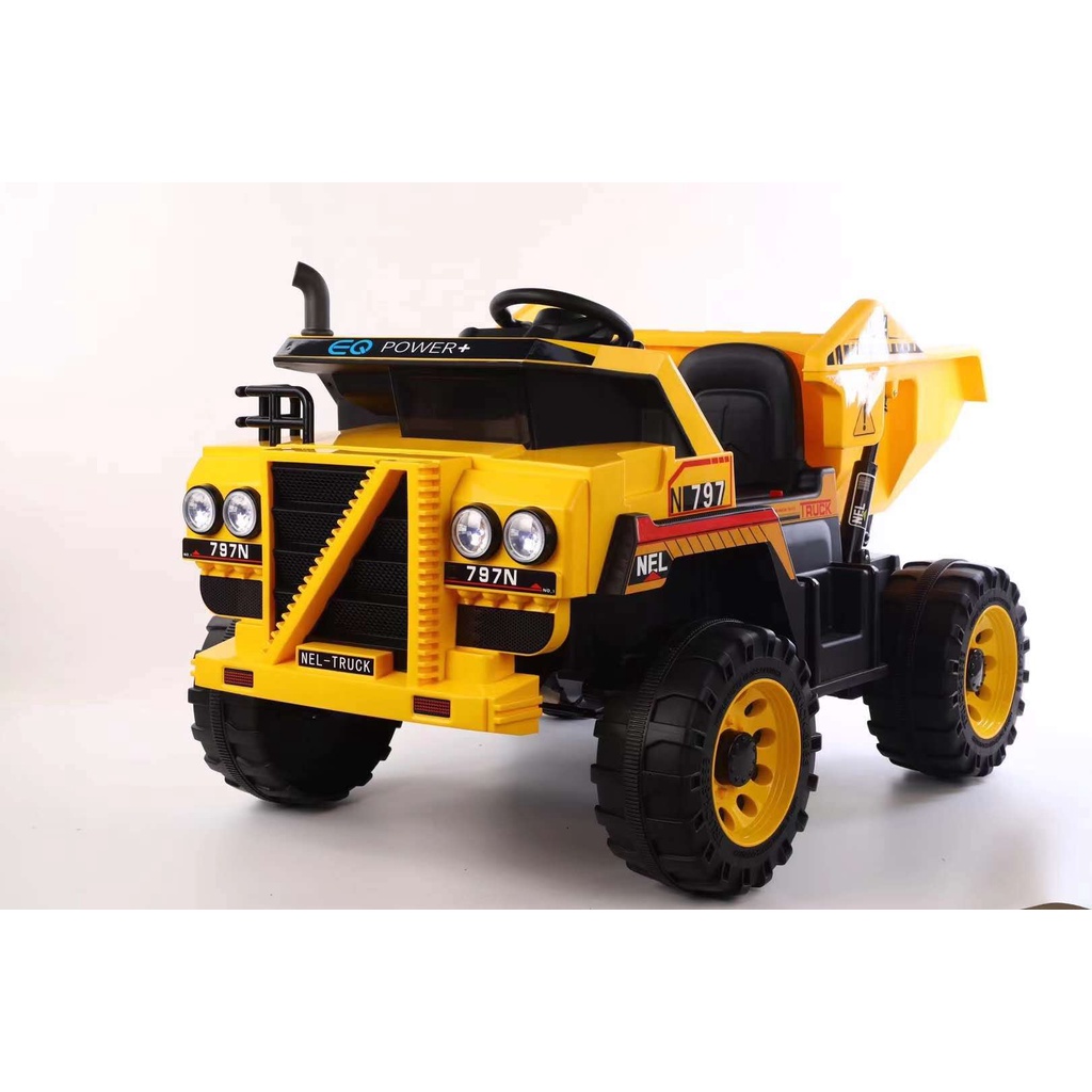 Xe ô tô điện công trình 4 bánh 2 chỗ ngồi trẻ em