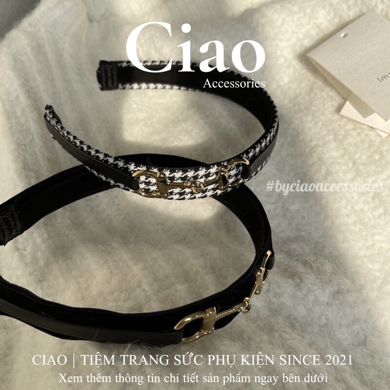 [HOẢ TỐC 1H] Băng đô/ Cài tóc thiết kế phong cách trendy mã 10 cá tính Ciao accessories