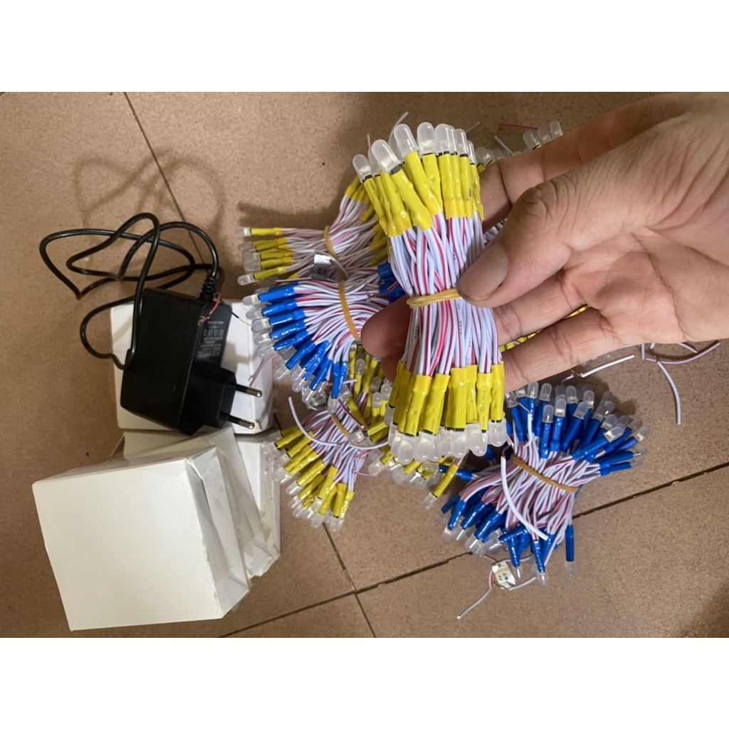 Đèn và nguồn 5V - phụ kiện trang trí tiểu cảnh cảnh, bể cá, thuỷ sinh, bán cạn, sân vườn, bonsai, hòn non bộ