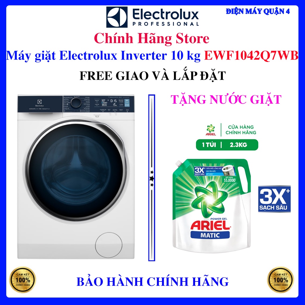 Máy giặt Electrolux Inverter 10 kg EWF1042Q7WB