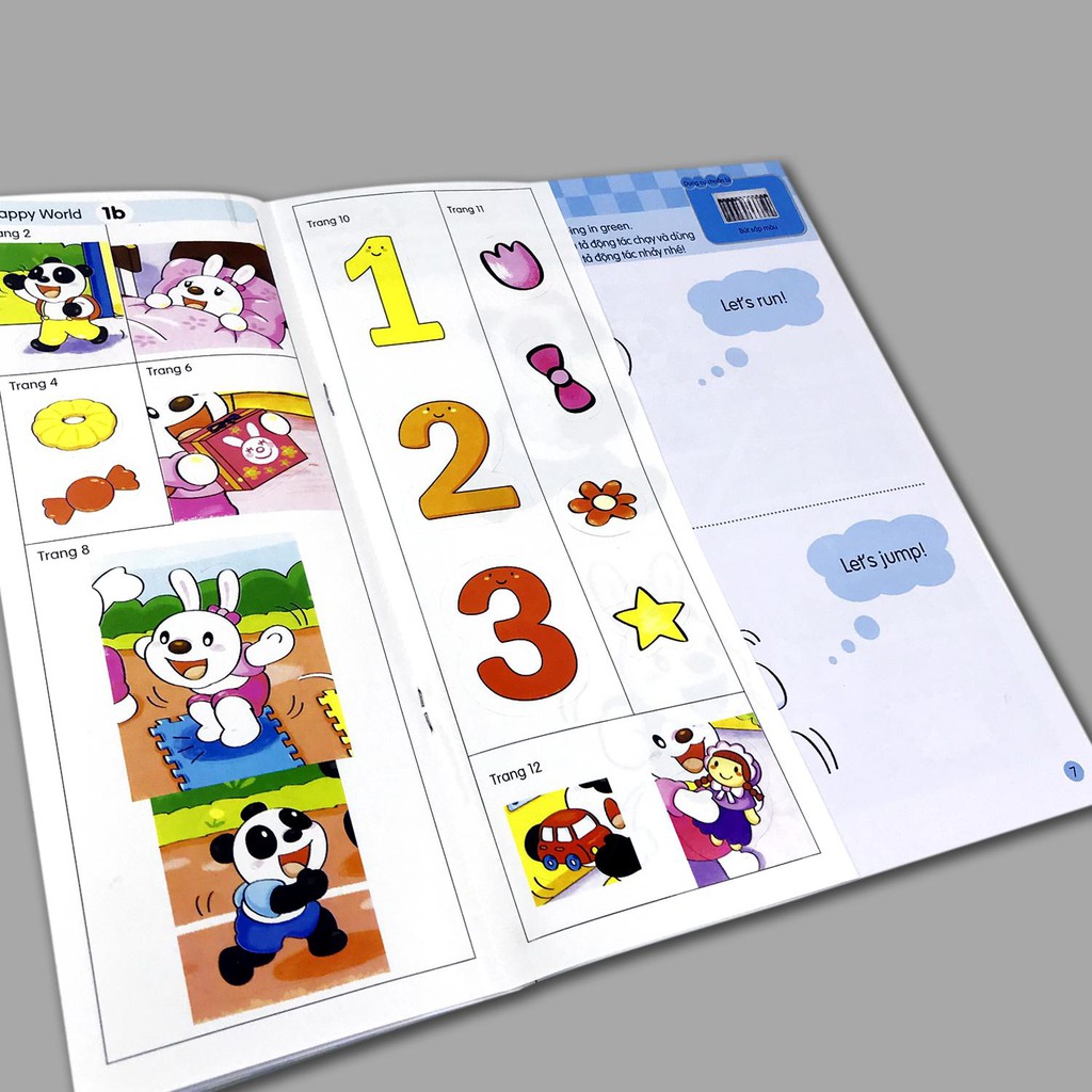 Sách - Tiếng Anh Cho Trẻ Em - Happy World - 1 (Bộ 2 quyển, 1 sổ tay, 1 đĩa DVD) (2 bộ, lẻ tùy chọn) | BigBuy360 - bigbuy360.vn