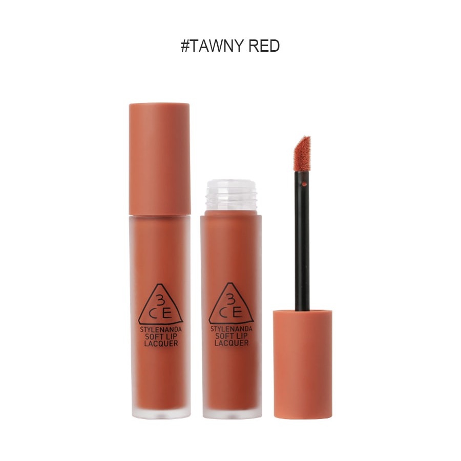 SON KEM [3CE] SOFT LIP LACQUER #TAWNY RED