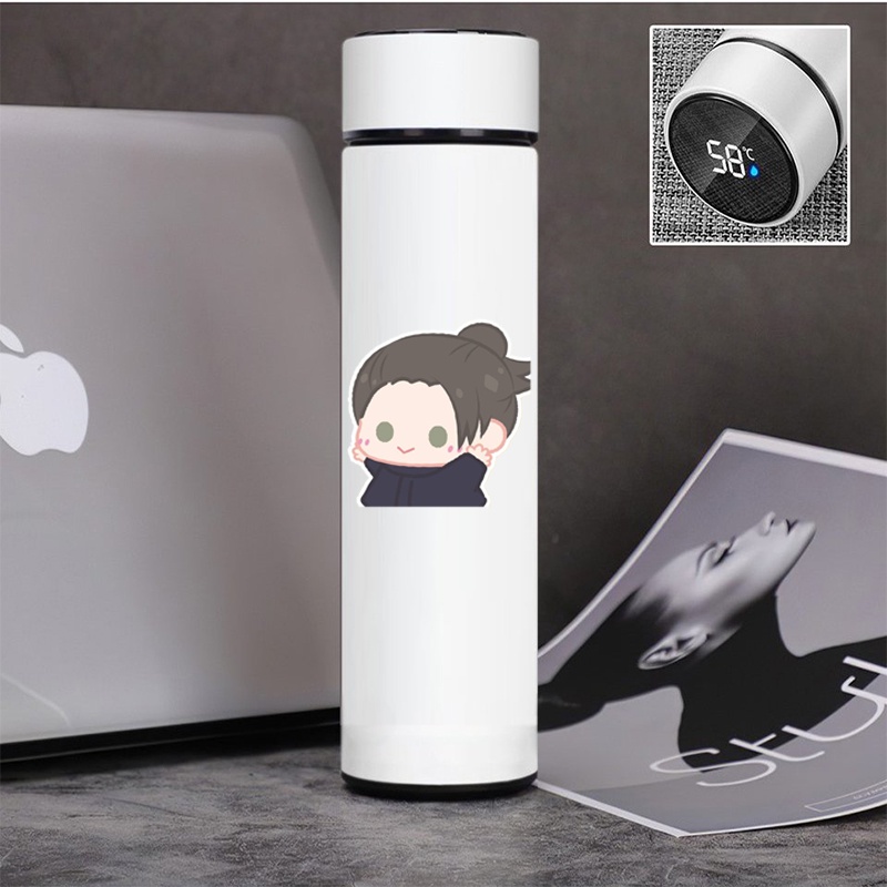 Bình giữ nhiệt đựng nước in hình JUJUTSU KAISEN VER TẬP THỂ DỤC tiện lợi xinh xắn anime chibi
