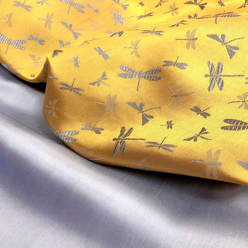 Vải lụa tơ tằm may áo dài CHUỒN CHUỒN, 100% silk, mềm mượt và thoáng mát