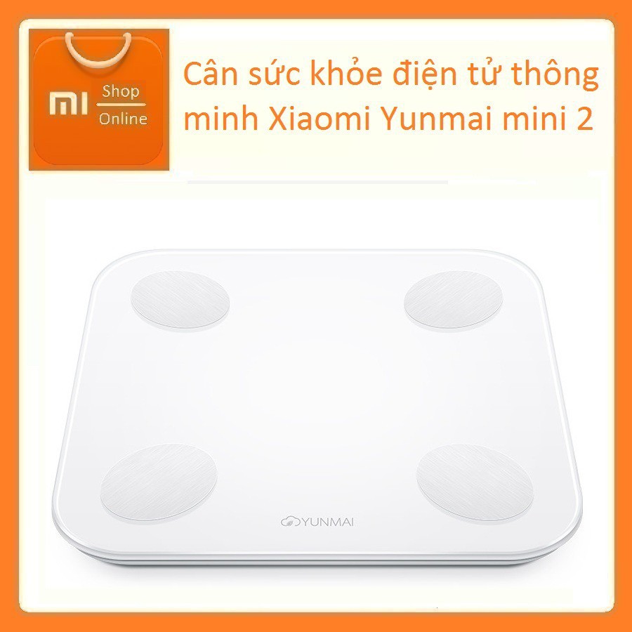 Cân Điện Tử Thông Minh Xiaomi Yunmai Mini 2 / Body Fat Scale 2 – Đo 17 chỉ số cơ thể, Kết nối App - Hàng Chính Hãng
