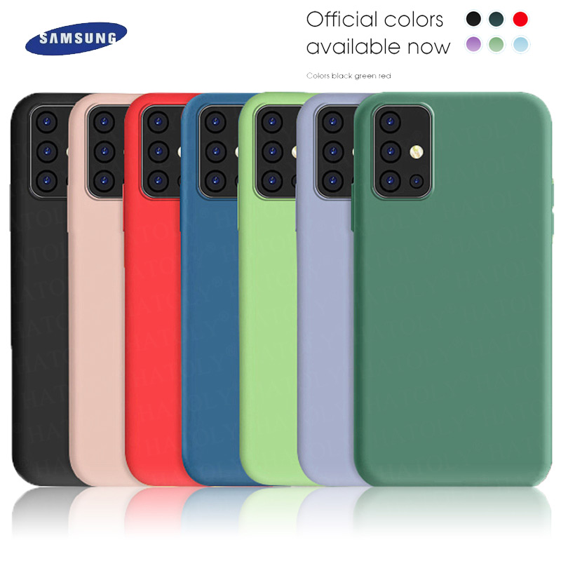 Ốp điện thoại silicon mặt nhám màu kẹo ngọt kèm dây đeo cho Samsung Galaxy A01 A11 A21s A31 M11 M31 M51