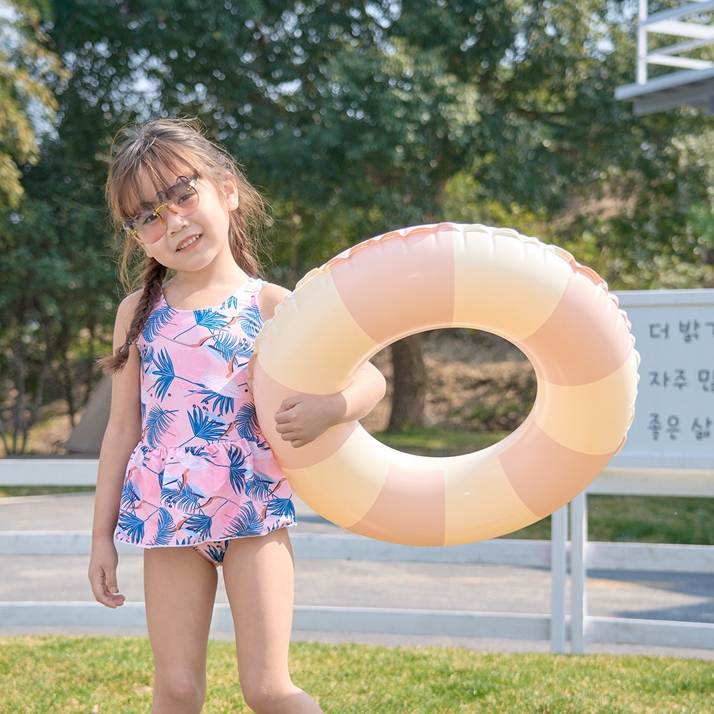 Phao Bơi Tròn Bằng Cao Su Phong Cách Vintage Dành Cho Người Lớn/Trẻ Em