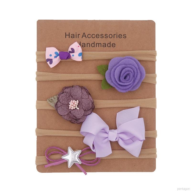 Set 5 Băng Đô Nơ Xinh Xắn Dành Cho Bé Gái