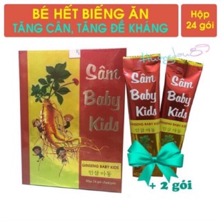 (Tặng 2 gói cùng loại) Sâm baby kids giải pháp cho trẻ biếng ăn