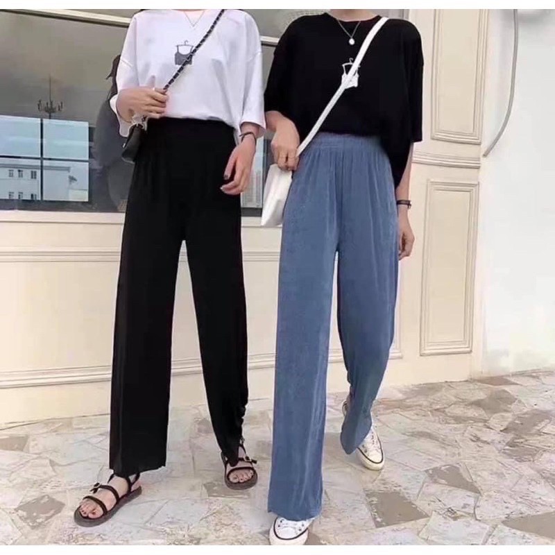 Quần Suông Rộng Zara Len Tăm