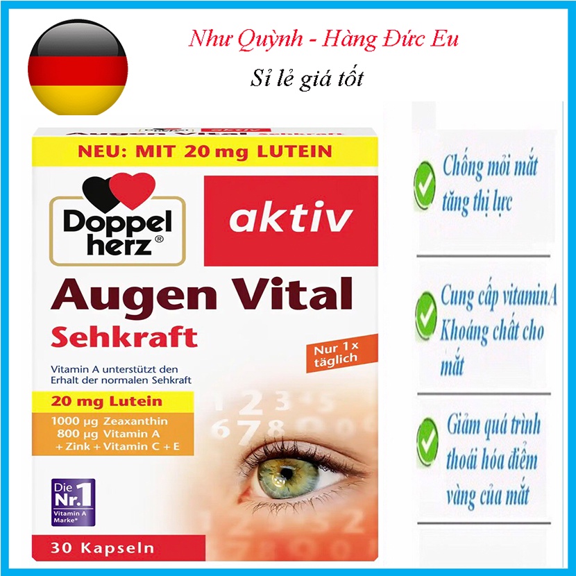 VIÊN UỐNG BỔ MẮT Augen Vital Doppel herz