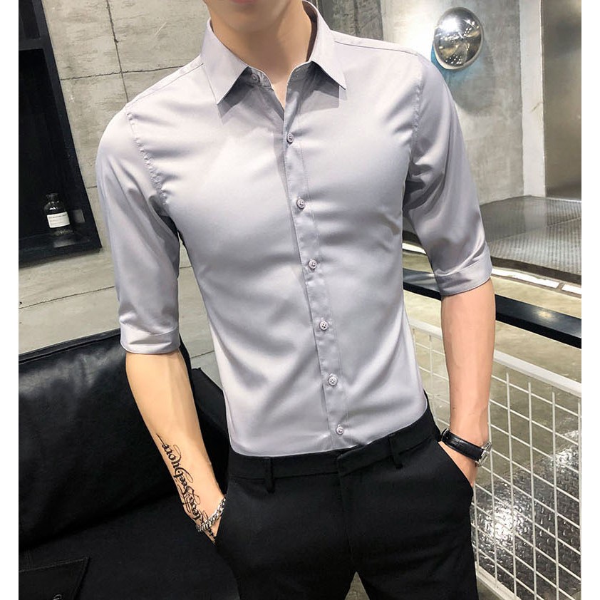 Áo sơ mi nam nữ dài tay form rộng Hàn Quốc