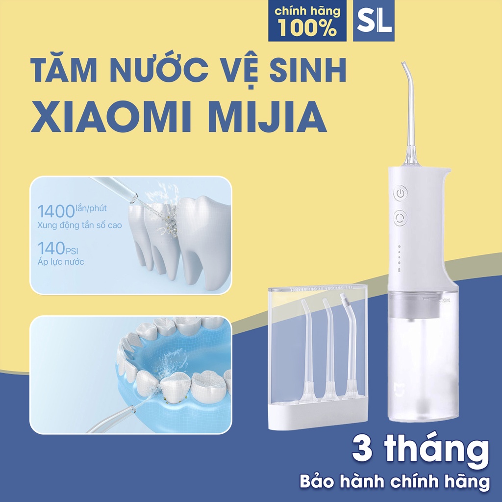 Tăm Nước Xiaomi Mijia Flosser -4 đầu thay thế linh hoạt