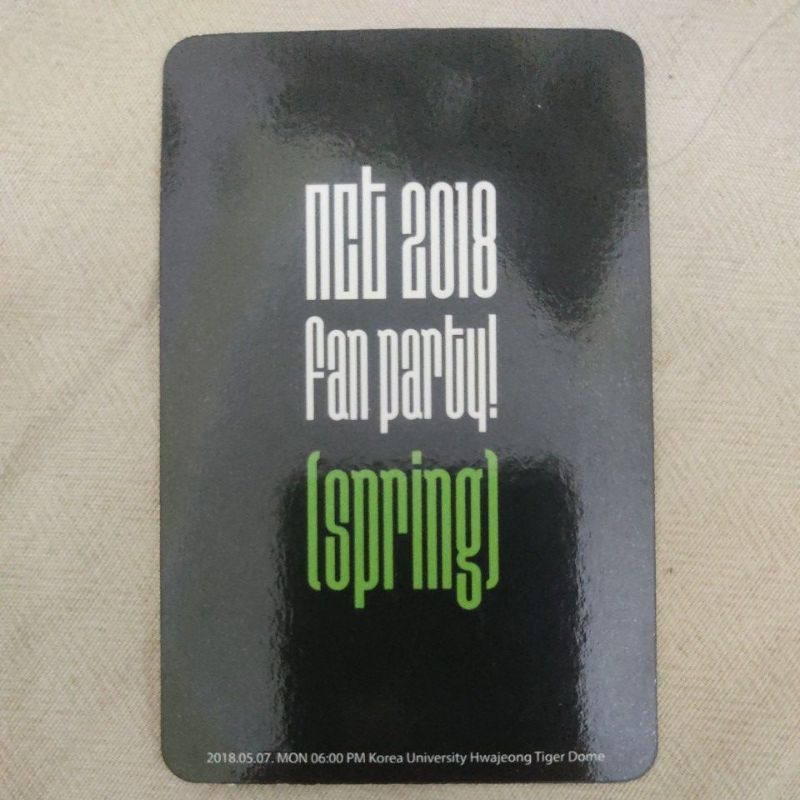 Card Ảnh NCT 2018 Jisung Fan Party