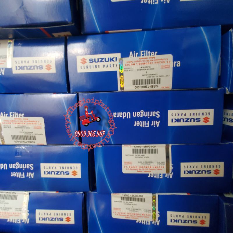 Lọc gió Raider FI /Satria FI zin mới hàng nhập khẩu Indonesia - 13780-12K00-000