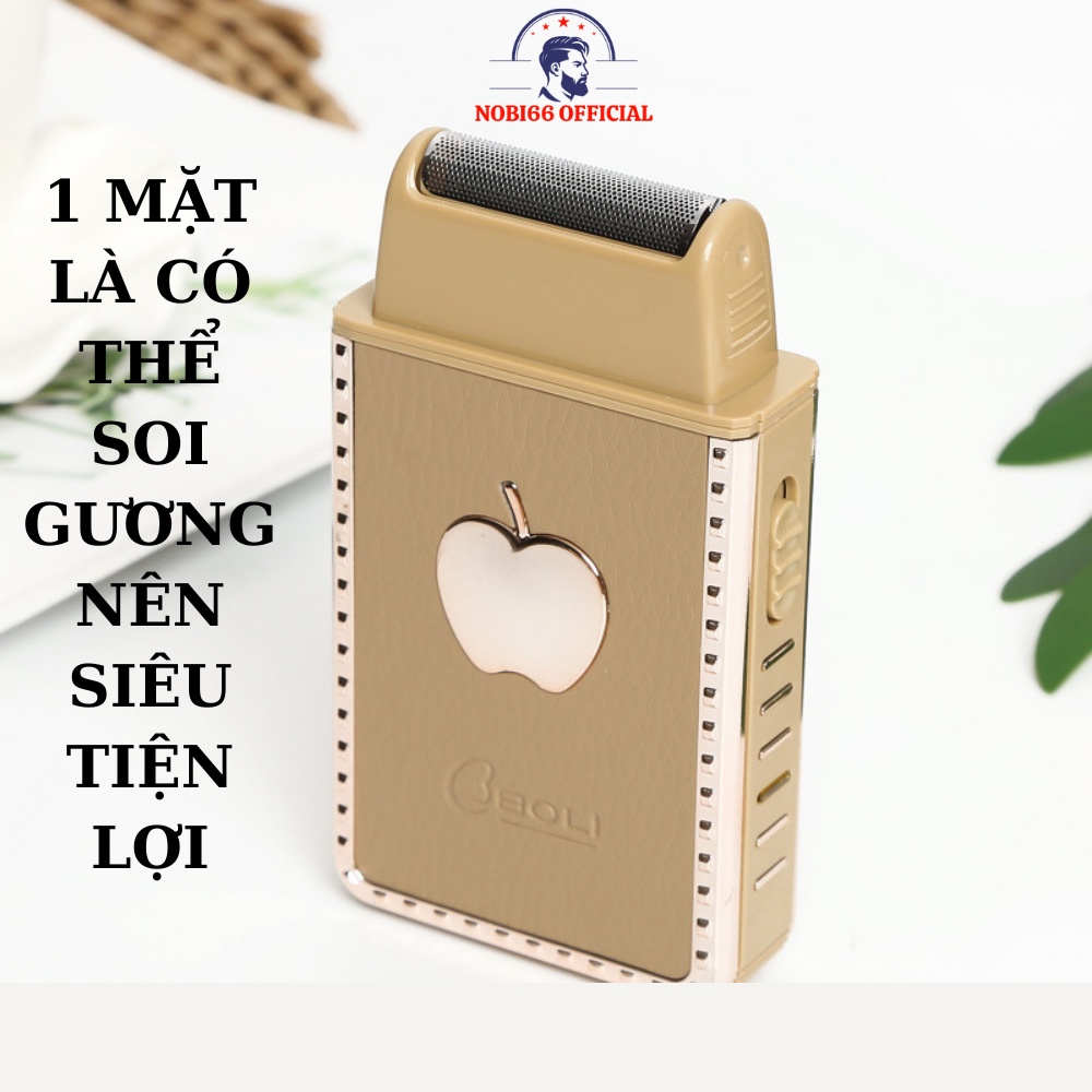 Máy Cạo Râu Hàn Quốc Mini Boli Nobiman Cạo Râu Khô,máy cạo râu mini Bobi cạo siêu bén siêu sắc tặng kèm 1 bộ lưỡi