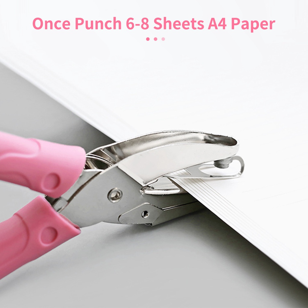 Dụng Cụ Bấm Lỗ Giấy Bằng Kim Loại Hình Tròn DIY