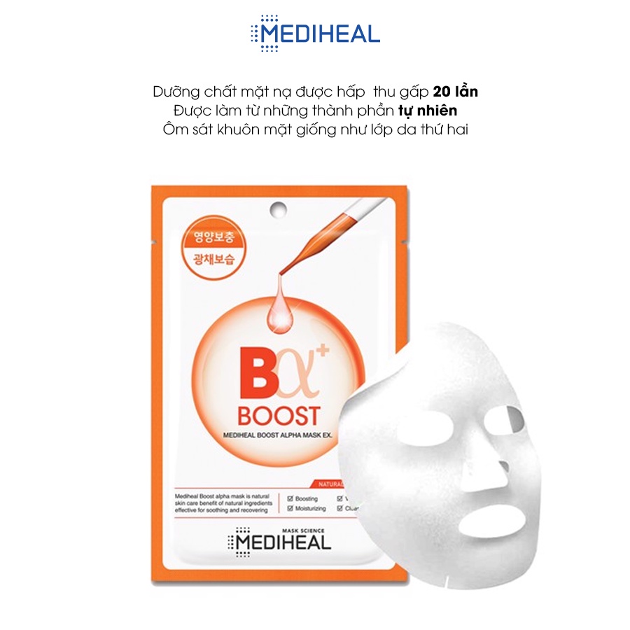 Mặt Nạ Đều Màu Da Mediheal Boost Alpha Mask EX 23ml [K74]