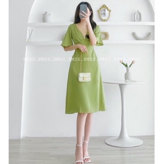 Váy cốm lụa tay cánh dơi dáng dài hàng đẹp