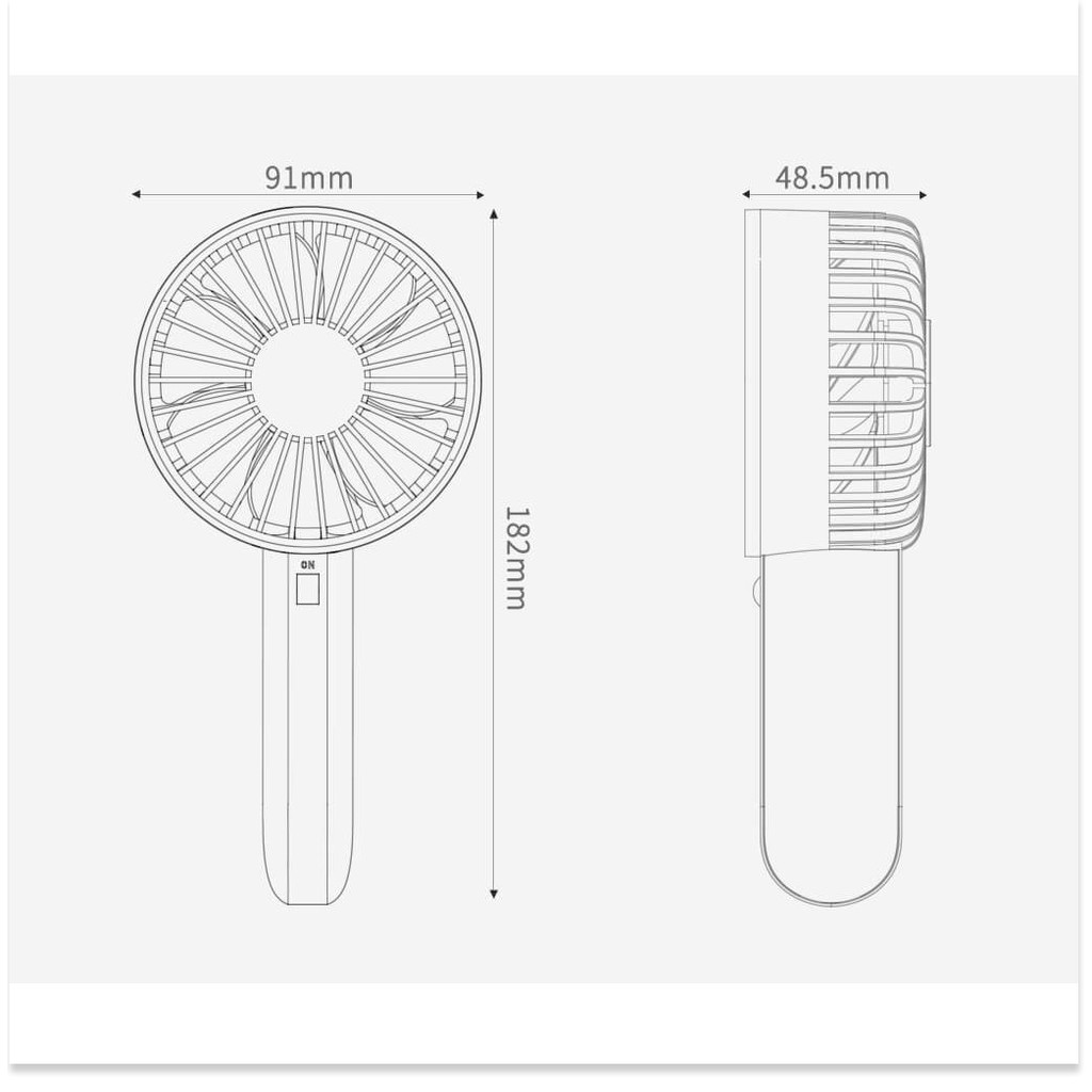 Quạt cầm tay 3 cấp độ Xiaomi VH - Quạt cầm tay mini Xiaomi VH - ChuyenMi