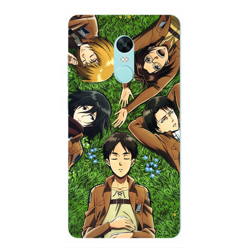Ốp điện thoại silicon in hoạt hình Attack on Titan cho Wiko View 4 XL Max WIM Sunny 5 Lite Y61