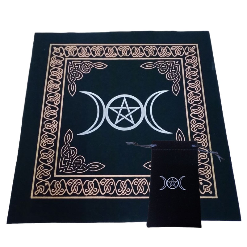 Khăn trải bàn tarot túi tarot Triple Goddess