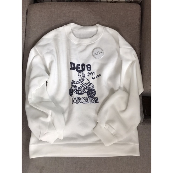 ÁO NỈ BÔNG HAIQUANG UNISEX OVERSIZE FORM TO NỈ DÀY CỔ TRÒN DỄ PHỐI ĐỒ CỰC CÁ TÍNH | BigBuy360 - bigbuy360.vn