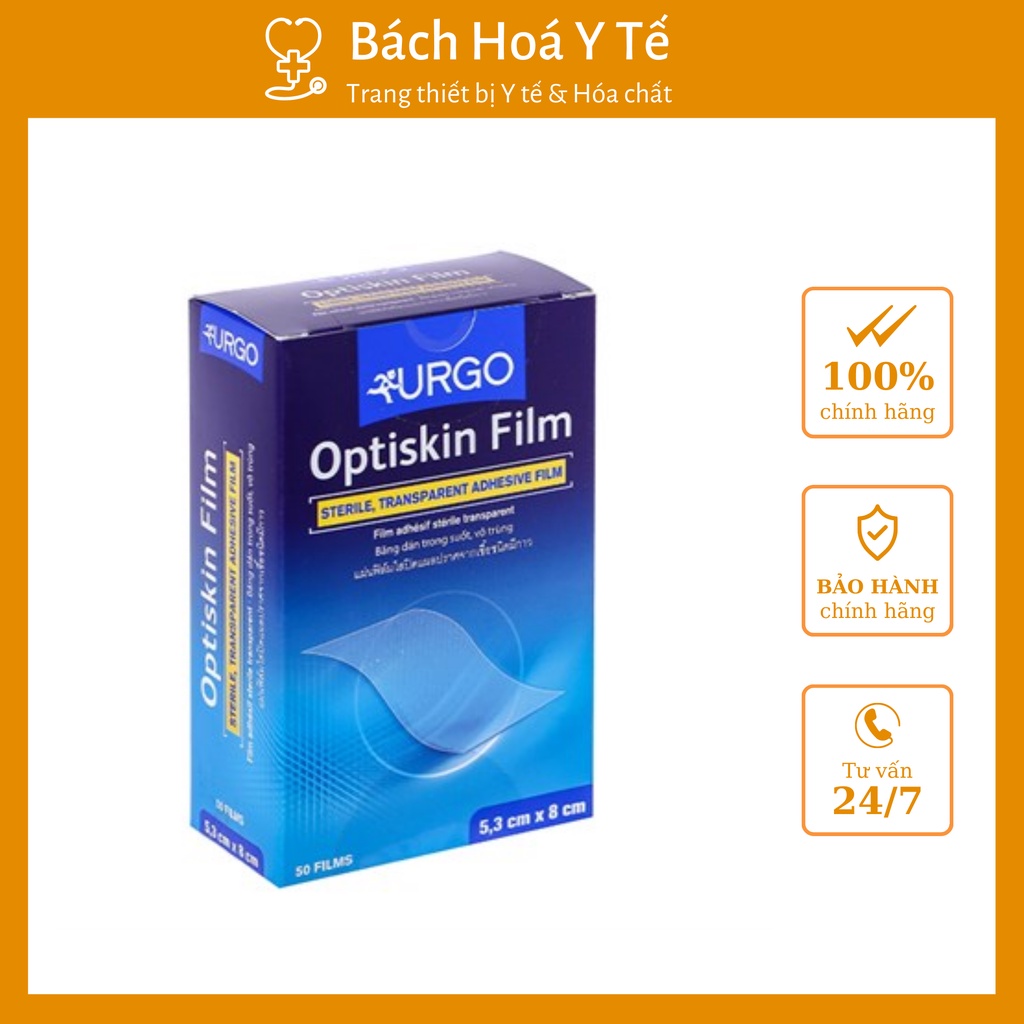 Băng vô trùng không thấm nước Optiskin Film 5.3cm x 8cm hộp 50 miếng