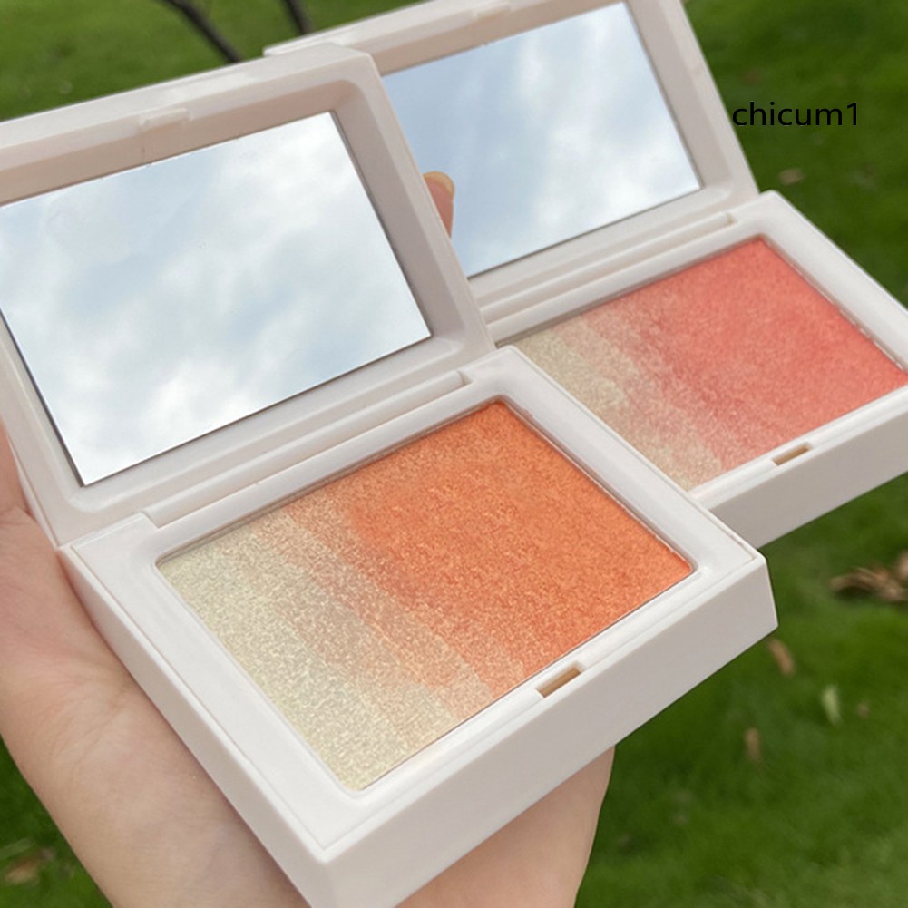 Bảng Phấn Má Hồng Tạo Khối Trang Điểm Bắt Sáng Lâu Trôi