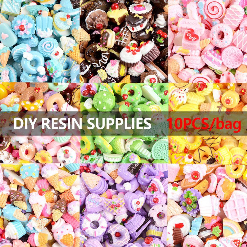 Set 10 Phụ Kiện Trang Trí Móng Tay Nghệ Thuật 3D Cho Bé Charms