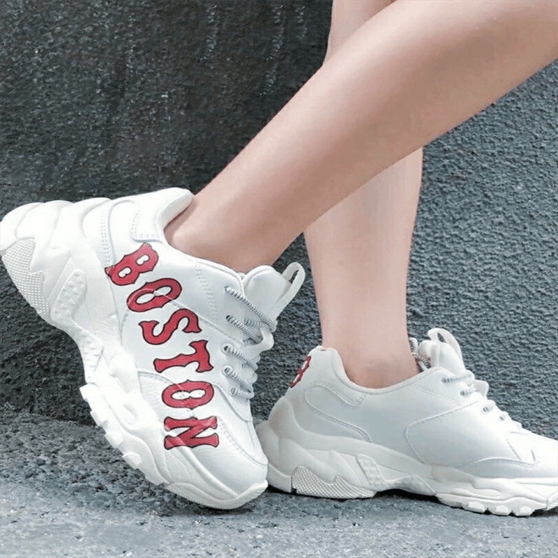 Giày độn đế MLB Chunky Liner bản cao cấp, Giày MLB Nam Nữ bản cao cấp chất liệu da in 3D, full phụ kiện