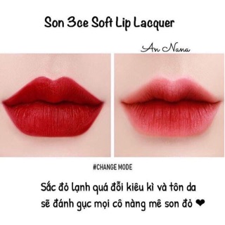 son 3ce change mode đỏ lạnh 🍒