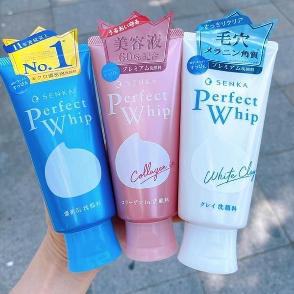 Sữa rửa mặt Senka Perfect Whip Nhật Bản chính hãng Tuyp 120g - Sopi Store