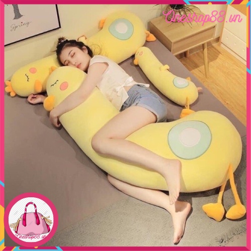 Thú Gấu Nhồi Bông Gối ôm gà vàng size 50cm chất liệu vải co giãn 4 chiều Hàn Quốc siêu kute dễ thương-Oneshop88.vn