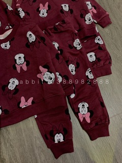 Bộ nỉ Mickey đỏ