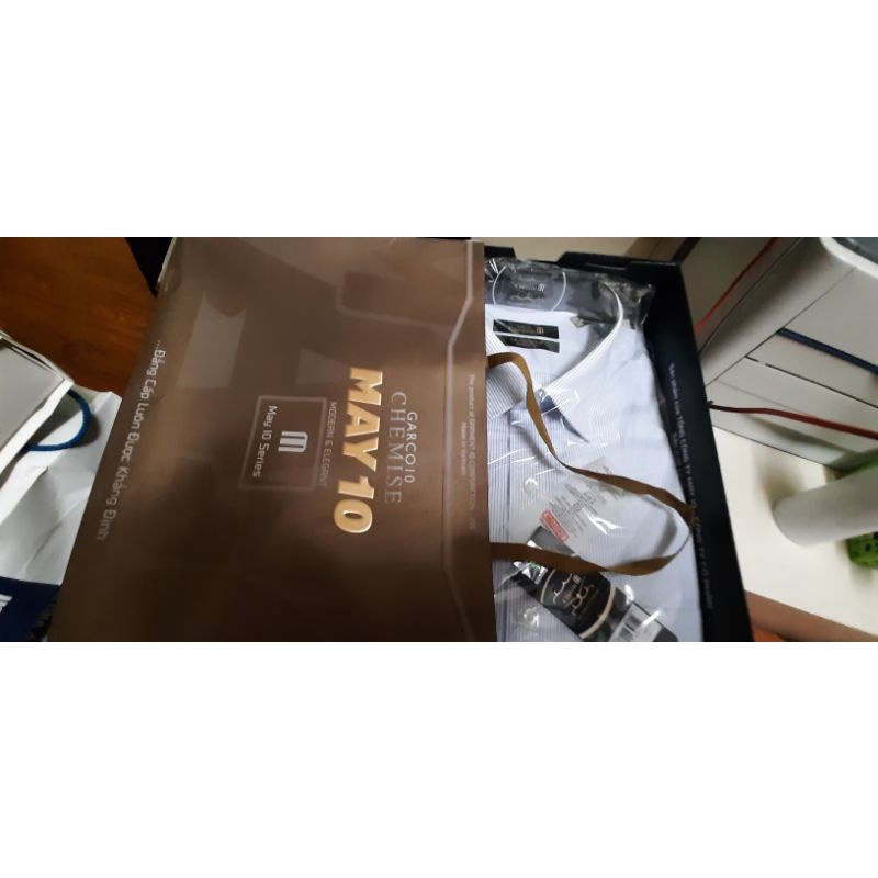 Thanh lý sơ mi nam MAY10 giảm 65k (tầm 20%) so giá niêm yết