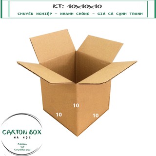 Combo 50 hộp carton 10x10x10 giá sỉ