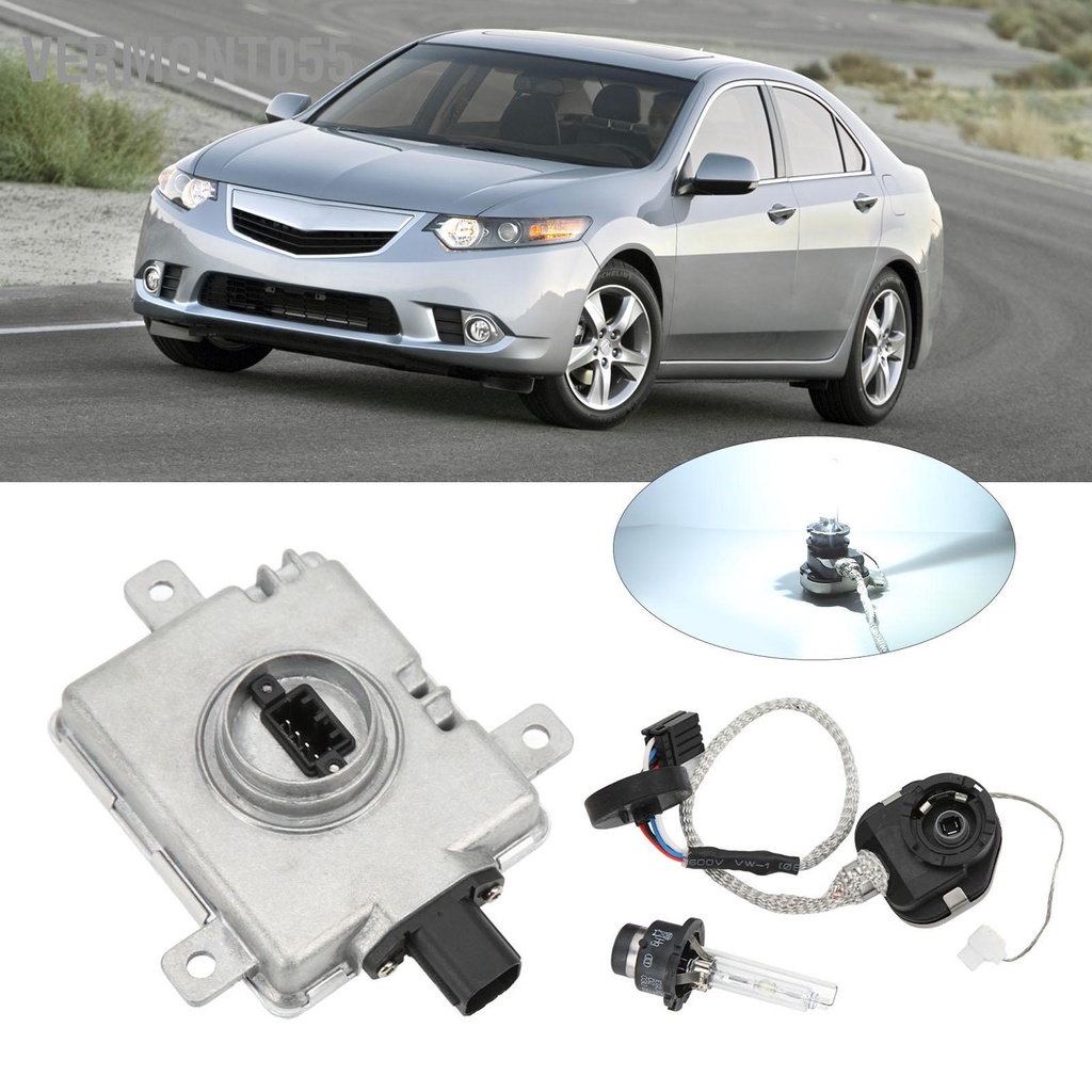 Vermont055 Ballast đèn pha Xenon HID với bộ đánh lửa D2S Bóng chống nước IP68 W3T19371 Thay thế cho Acura TSX MDX RDX ILX TL TLS