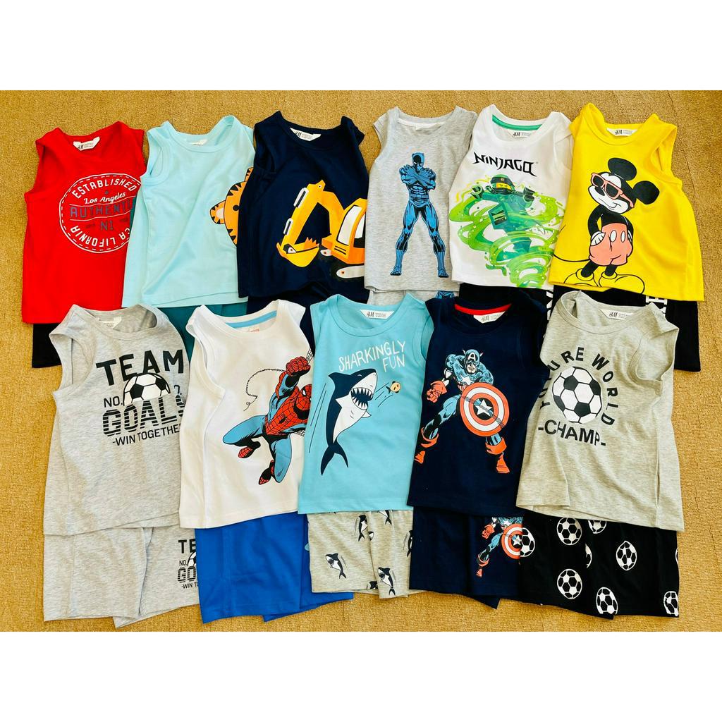 Bộ ba lỗ xuất dư xịn HM bé trai cực chất Sz6T-10T(24-35kg)