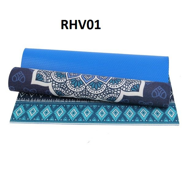 Thảm Yoga PU hoa văn Mỹ Thuật Relax 2 Da 6mm (Tặng kèm túi)