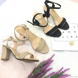  S71_Sandal nữ quai ngang phối viền đế 7cm hàng VNXK cao cấP