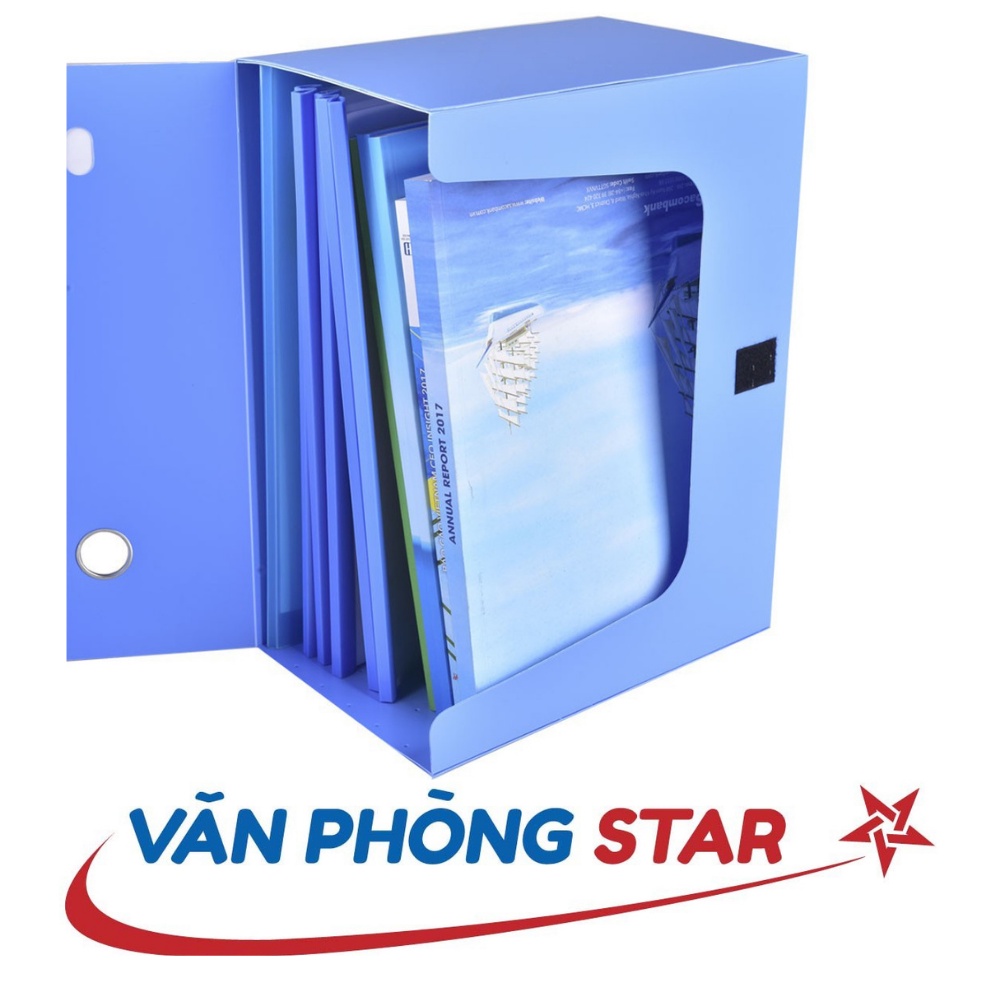 1 Bìa hộp PP 55-A4 FO-BF01 xanh