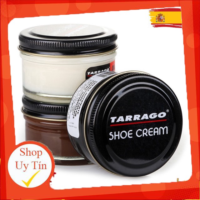 Xi Kem Đánh Giày Tarrago Shoe Cream - Xi Đánh Bóng Da Dạng Kem, Dưỡng Giầy Da, Túi, Áo Da Cao Cấp - Made In Spain - Kem