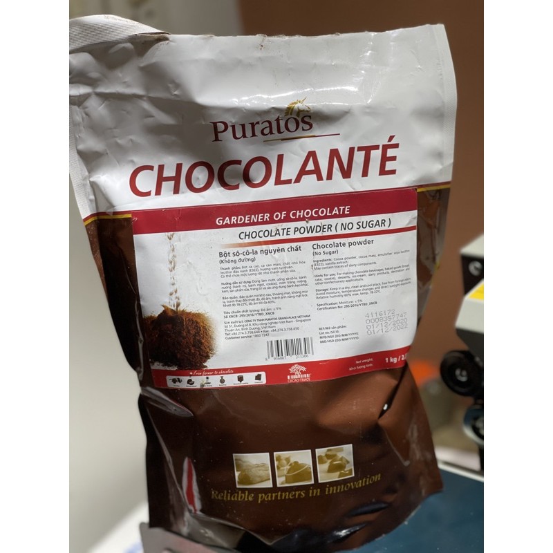 100g Bột Chocolate Nguyên chất puratos grand place