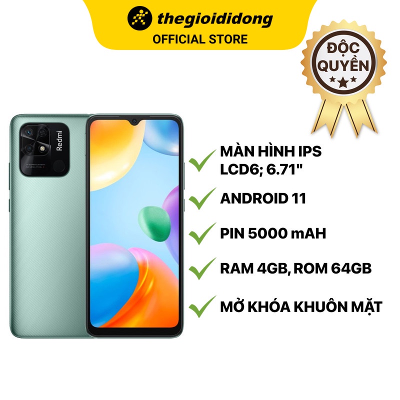 Điện thoại Xiaomi Redmi 10C (4GB/64GB)