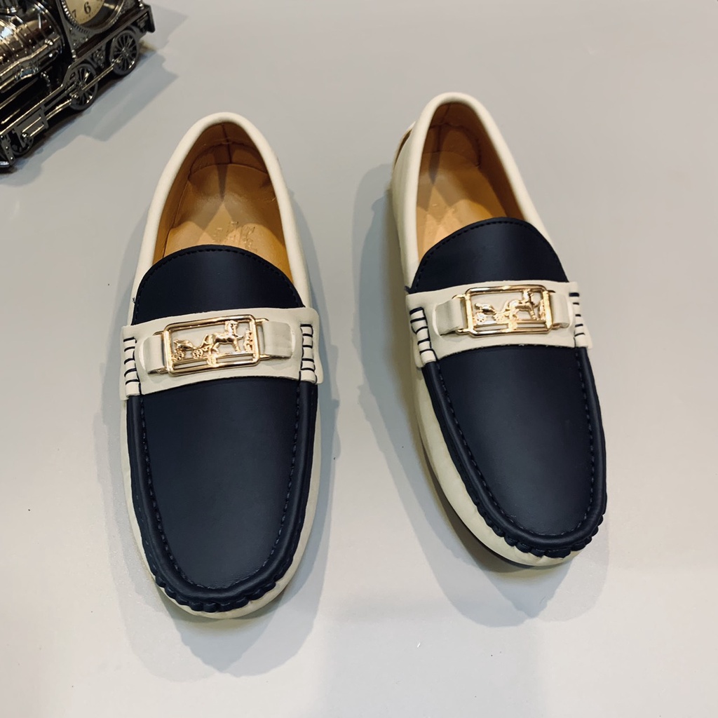 Giày Lười Hermes Nam Phong Cách Trẻ Trung Lên Chân Nhẹ Mềm Êm