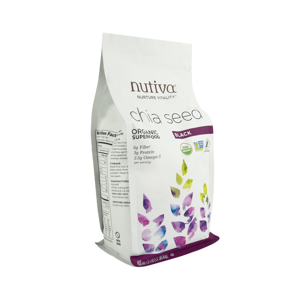 Hạt Nutiva Organic Superfood Chia Seed 1.36kg Mỹ