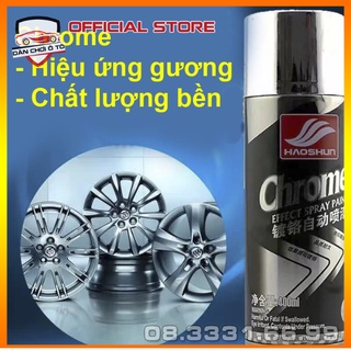 Sơn mạ chrome phù hợp sơn ngoài trời chống rỉ ,màu inox crom bạc loại cao cấp