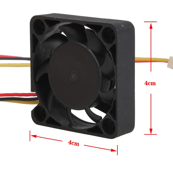 [rem]★3 Pin 40mm Computer CPU Cooler Cooling Fan PC 4cm 40x40x10mm DC 12V