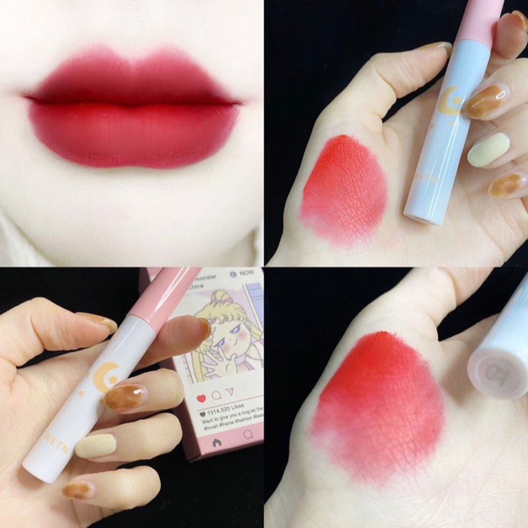 Set son 8 cây son kem lì Thủy Thủ Mặt Trăng Little Monster Senabeauty | Thế Giới Skin Care